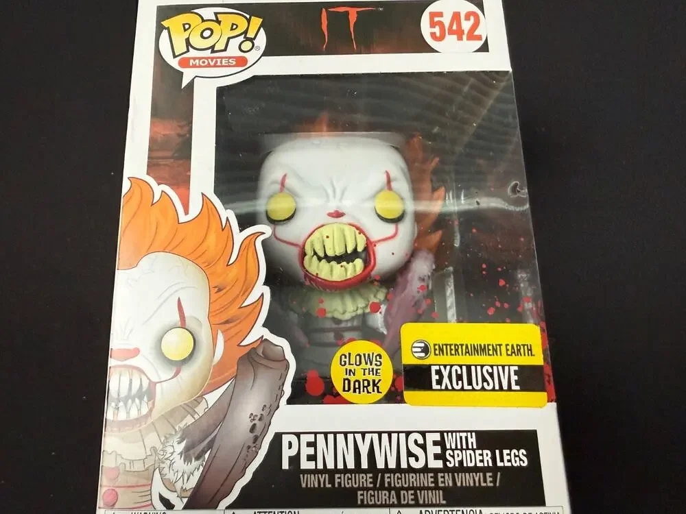 Funko Pop IT Pennywise with Spider Legs #542 GITD Entertainment Earth Exclusive
